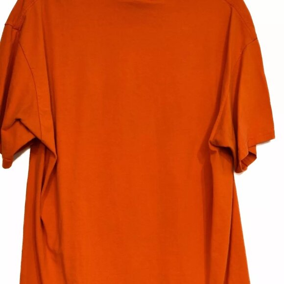Auburn Baseball Men Orange Spellout T Shirt Graphic Logo Pullover Short Sleeve L - Picture 4 of 8